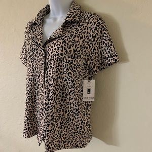 Nine west women's sleepwear set,  leopard print  Size M, New with tags